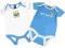 2 SZT Bawełniane BODY MANCHESTER CITY 62 cm