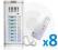 DOMOFON 8 RODZINNY GENWAY KOMPLET 8-RODZINNY