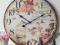 zegar ścienny, motyw róży,XXL, 60 cm