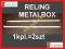 RELING DO SZUFLADY METALBOX L-450 BIAŁY