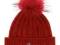 Ciepła CZAPKA wełniana CONTE OF FLORENCE pompon