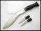 Nóż Miecz Maczeta KUKRI + 2 noże z pokrowcem