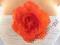 Broszka RÓŻA spinka różyczka kwiat czerwona D076