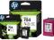 Komplet TUSZE HP 704 BK + HP 704 KOL oryginał FVAT