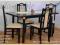 ada-meble LIZA stół kuchenny 70x120/150 4 krzesła