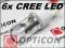 Żarówka W21/5W LED 6x Cree 30W T20 7443 DRL Honda