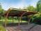 WIATA SAMOCHODOWA CARPORT GARAŻ DREWNO DWA AUTA