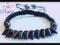 Bransoletka PUNK Spike Kolce Rock Regulowana HIT!!