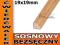 ##### Ćwierćwałek sosnowy bezsęczny 19x19 mm SOSNA