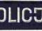 Emblemat Policji - podłużny granatowy