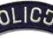 Emblemat Policji - półokrągły granatowy