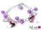 GALART B1D22 BRANSOLETKA Z ZAWIESZKAMI CHARMS 1SZT