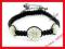 BRANSOLETKA SHAMBALLA HEMATYT CYRKONIE SWAROVSKI