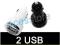ŁADOWARKA SAMOCHODOWA USB iPHONE iPAD 2 3 + KABEL