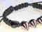 AD Bransoletka makramowa z kolcami
