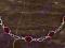 BRANSOLETKA SREBRO 925 czerwony, bordo #c16#