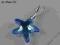 WISIOREK SWAROVSKI STARFISH 16 AQUAMARINE AB SREBR