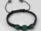 Bransoletka SHAMBALLA Emerald 3x 10mm 16-26