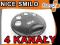ORYGINALNY Pilot 4 kanałowy NICE SMILO SM4 CZARNY