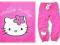 HELLO KITTY ciemnoróżowe SPODNIE POLAROWE___116 cm