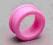 Kolczyk tunel plug piercing silikon pink różo 20mm