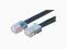 KABEL ISDN RJ45 PŁASKI, 10 m, 8-żyłowy, CZARNY