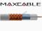 Przewód koncentryczny RG59 80% oplot 100m MAXCABLE