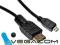 KABEL HDMI - mikro micro HDMI 2M 1.4 3D