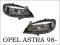 REFLEKTORY LAMPY CZARNE NOWE KPL OPEL ASTRA II 98-