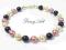 BRANSOLETKA tricolor PERŁY SWAROVSKI