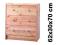 IKEA RAST KOMODA 62x30x70 3SZUFLADY LITE DREWNO FV