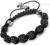 BRANSOLETKA SHAMBALLA KRYSZTAŁKI - NEGRO - CZARNA