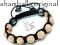 BRANSOLETKA SHAMBALLA KRYSZTAŁKI - ORO - ZŁOTA
