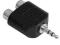 Adapter Jack 3,5mm stereo WT. - 2xCinch GN.