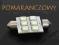 Zarowka diodowa 6 x SMD LED - T11x39mm - SUPER MOC
