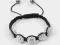 Bransoletka SHAMBALLA Crystal 5x 12mm 16-26cm