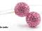 Bransoletka kule1,4 cm HIT 2012 Swarovski fuchsia