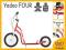 Yedoo hulajnoga FOUR czerwona pompowane koła WaWa