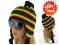 POLSKA  czapka RASTA @jakość @ BOB MARLEY warkocz