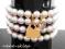 BRANSOLETKA PERŁY SWAROVSKI NASZYJNIK 2 CHARMS mix