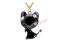 TOP HURT Naszyjnik KOT Japan Style CAT czarny 1298