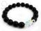 Bransoleta SWAROVSKI crystal AB onyks czarny 1475