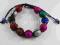 Bransoletka Shamballa BSH67 - Metaliczne kuleczki