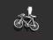 Posrebrzany wisiorek rower rowerem rowerek świat