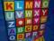 Pierwsze KLOCKI ALFABET LITERY obraz kl101 EduCORE