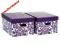 PUDEŁKA PUDŁA ROMA KPL 2 SZT BIAŁO-FIOLETOWE 13619