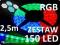 Taśma LED ZESTAW 150RGB 2,5m sterownik zasilacz