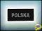 emblemat odblaskowy POLSKA do naszycia NASZYWKA