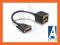Delock adapter , splitter DVI-I-&gt;2x VGA/15f
