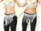 Belly Dance Taniec brzucha pas orientalny srebrny